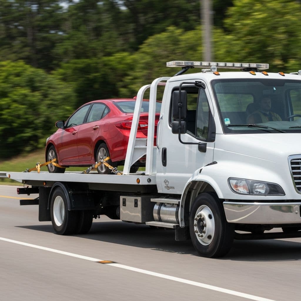 Odtahovka VW LT 35 - naložená